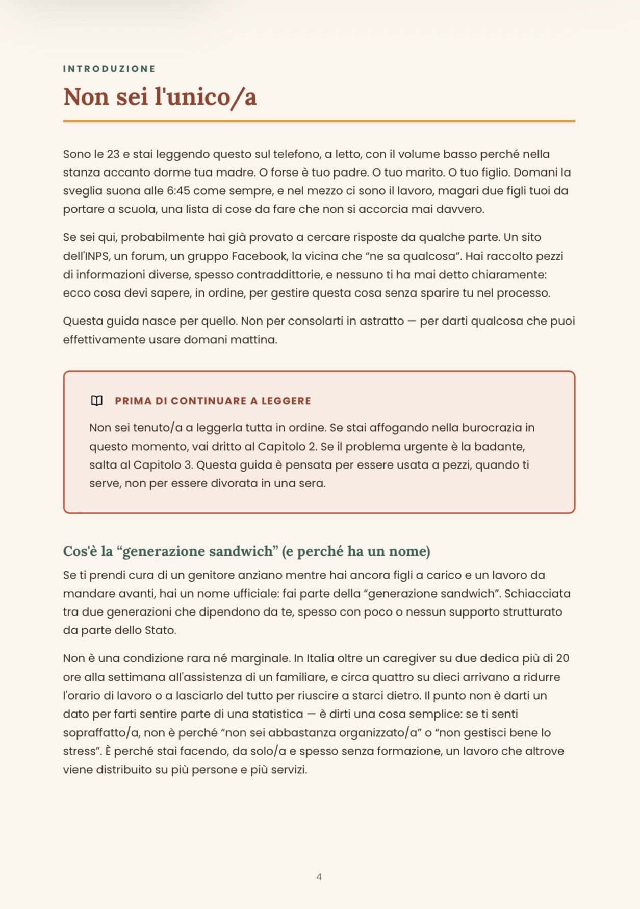 Generazione Sandwich — La Guida per Caregiver che Reggono il Mondo senza Spezzarsi